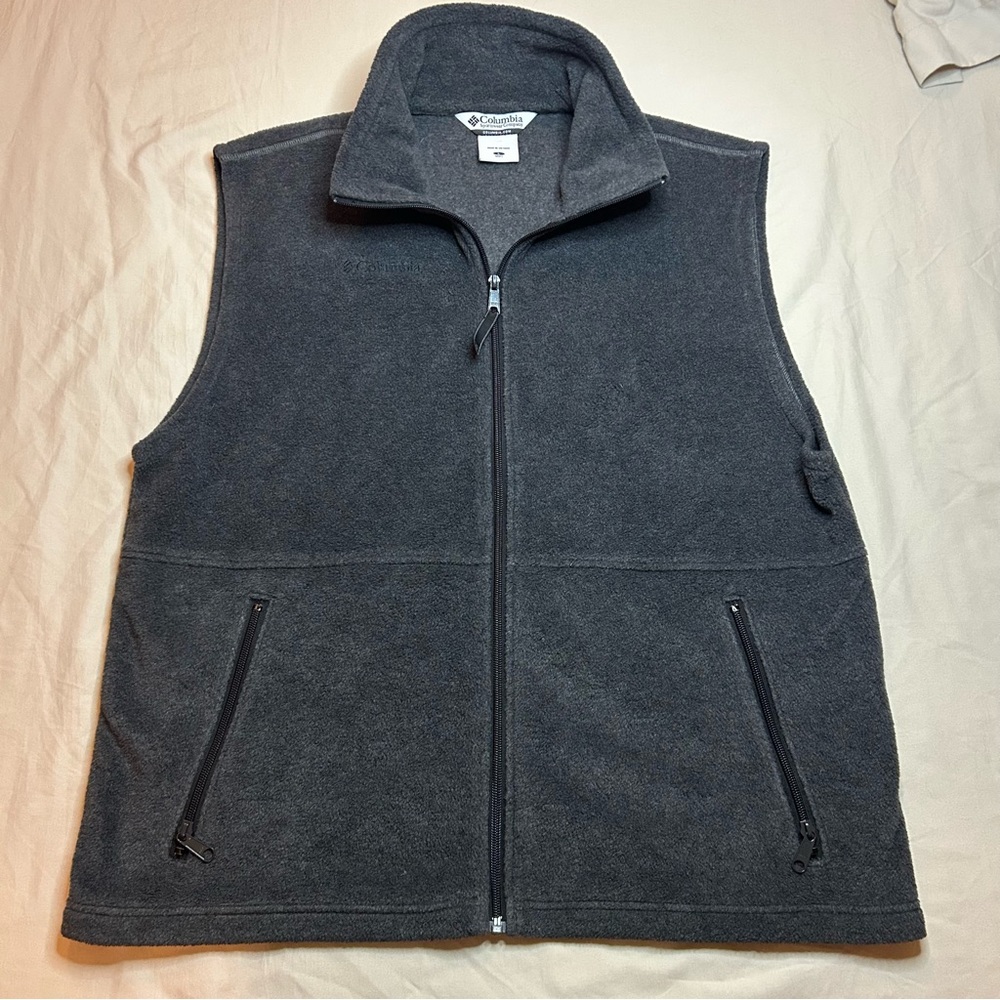 Columbia Men's Charcoal Fleece Vest